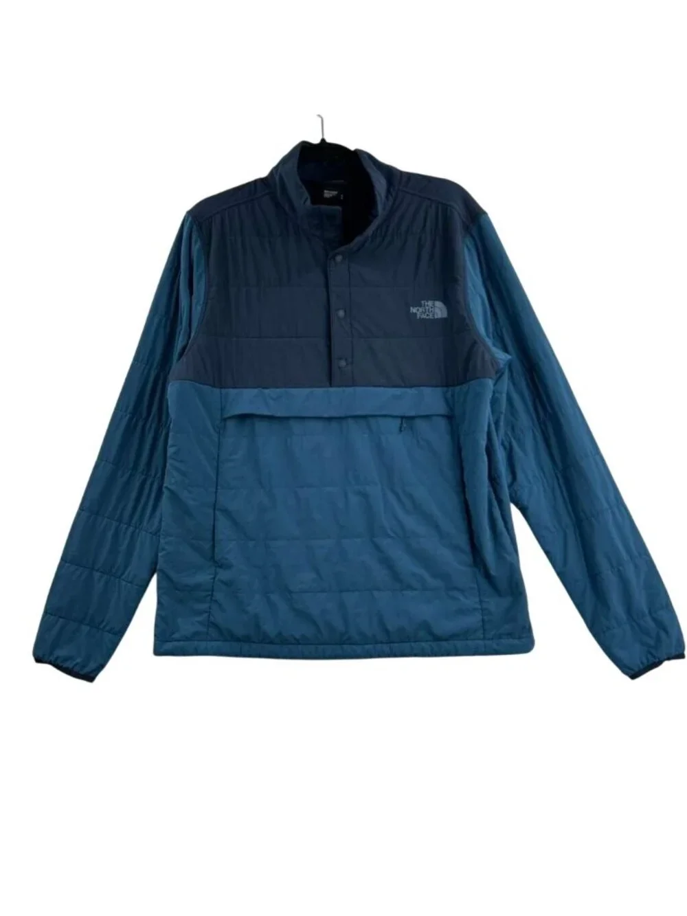 The North Face Mountain Sweatshirt 3.0 Anorak Jacket Men's Medium Blue Quilted